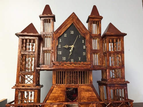 Clock made by serial killer Henry Lee Lucas. / photo by Jaime Lees